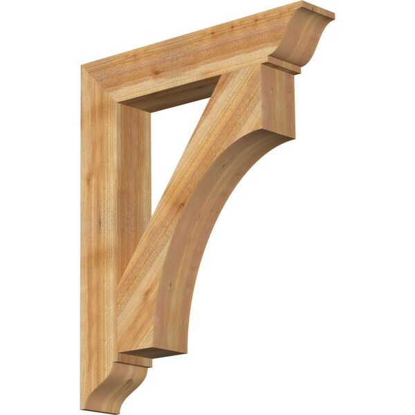 Ekena Millwork Westlake Traditional Rough Sawn Bracket, Western Red Cedar, 6"W x 34"D x 42"H BKT06X34X42WTL01RWR - main